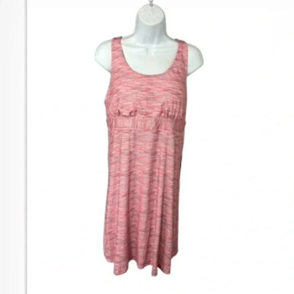 Zeroxposur Bayside Dress (L) Heathered Hiking Camping Pink Racerback Pickleball - Picture 5 of 11